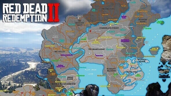 Mapa pro Red Dead Redemption 2
