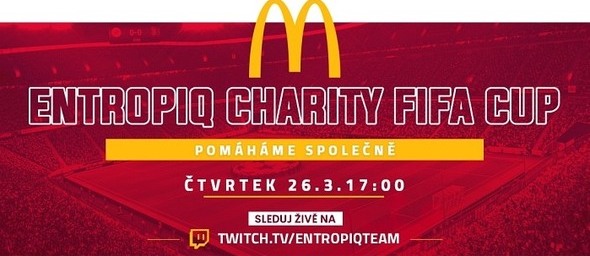 Sledujte dnes večer charitativní FIFA turnaj, který organizuje e-sport tým Entropiq!