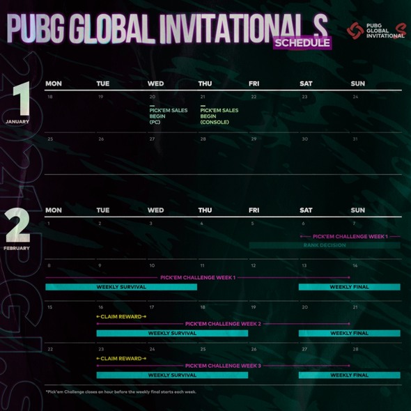 PUBG Global Invitational.S 2021 – program 1