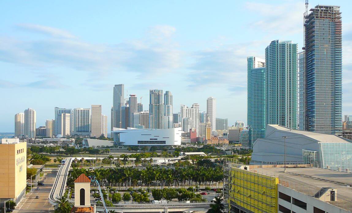 Předobrazem pro fiktivní Vice City je americké město Miami